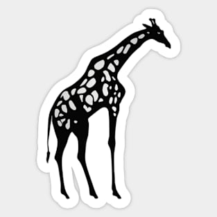 Girrafe Shadow Silhouette Anime Style Collection No. 158 Sticker